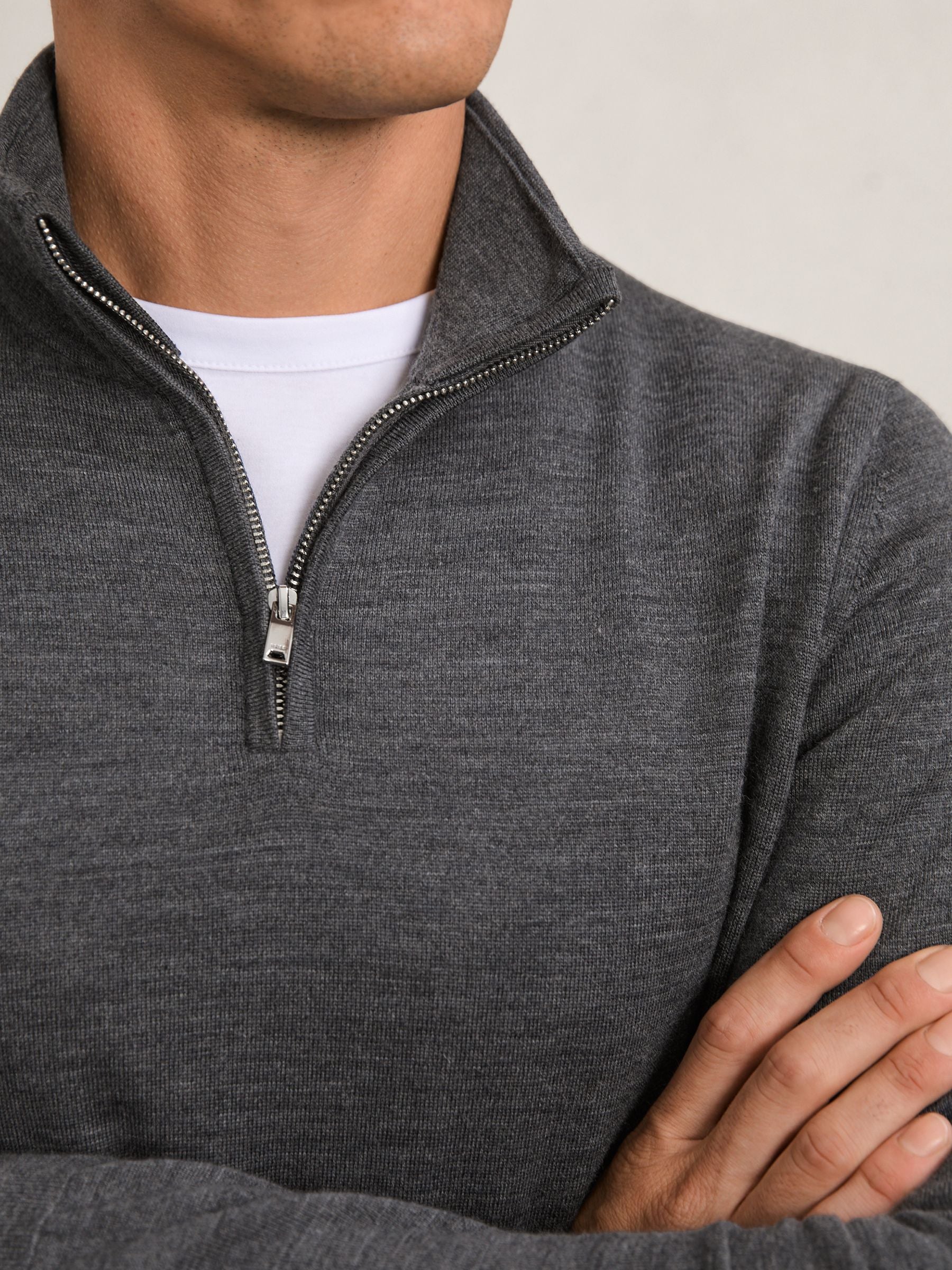 Riviera Half Zip Grey