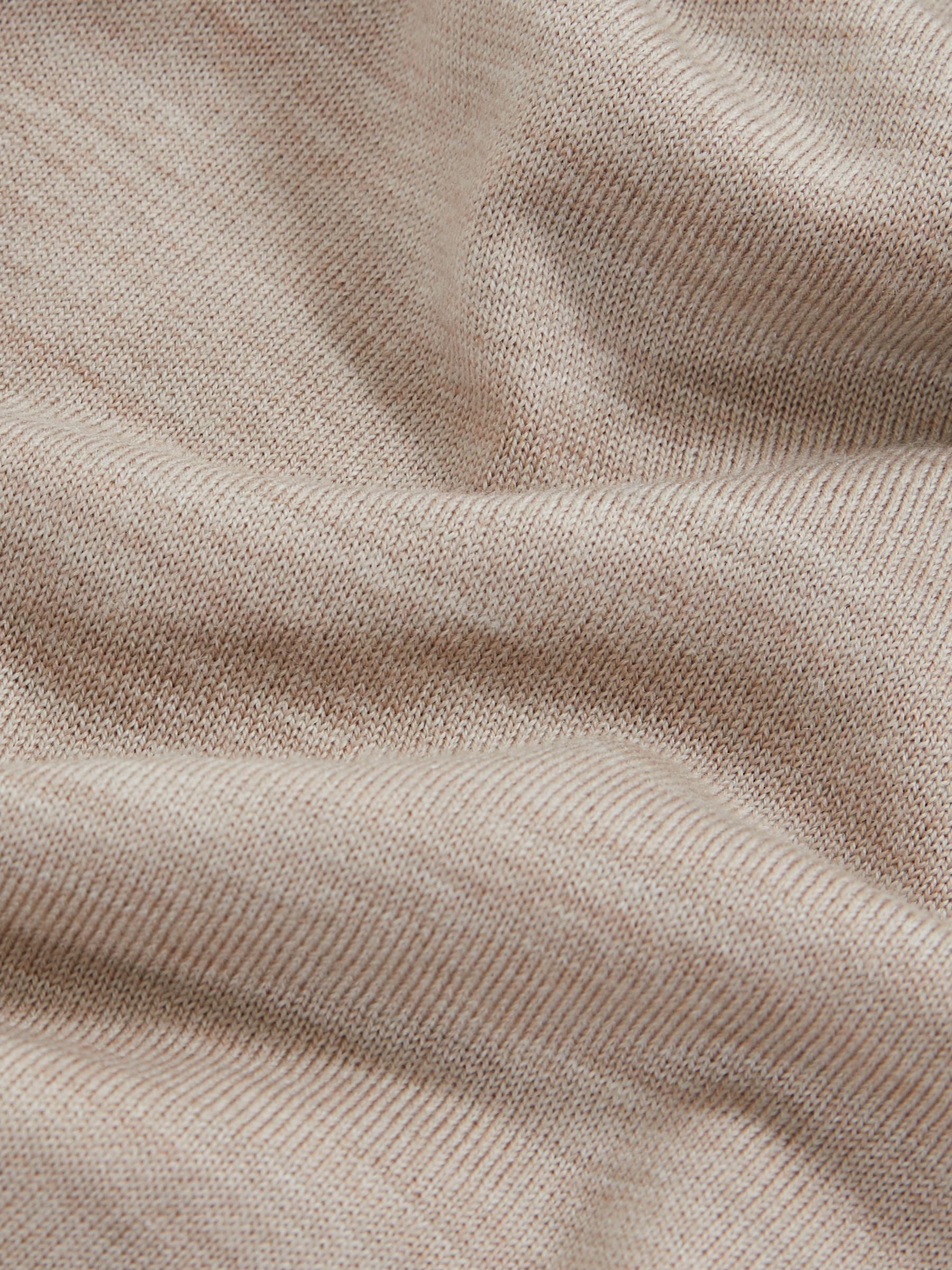 Buttonless Polo Shirt in Oat